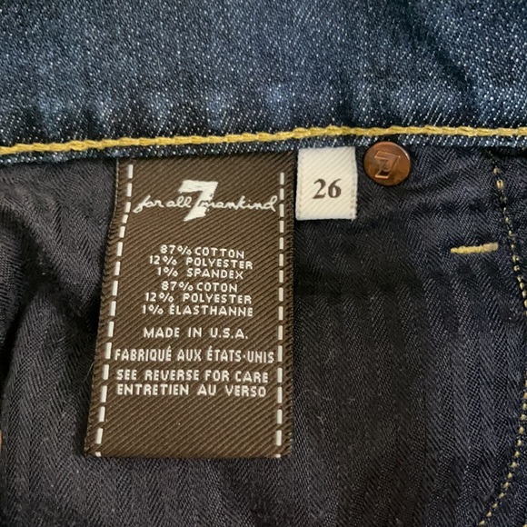 7 For all Mankind Jean Shorts size 26 - Picture 4 of 4